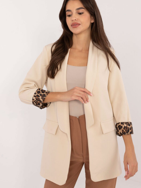 Marynarka Model DHJ-MA-18657-1.86 Light Beige - Italy Moda