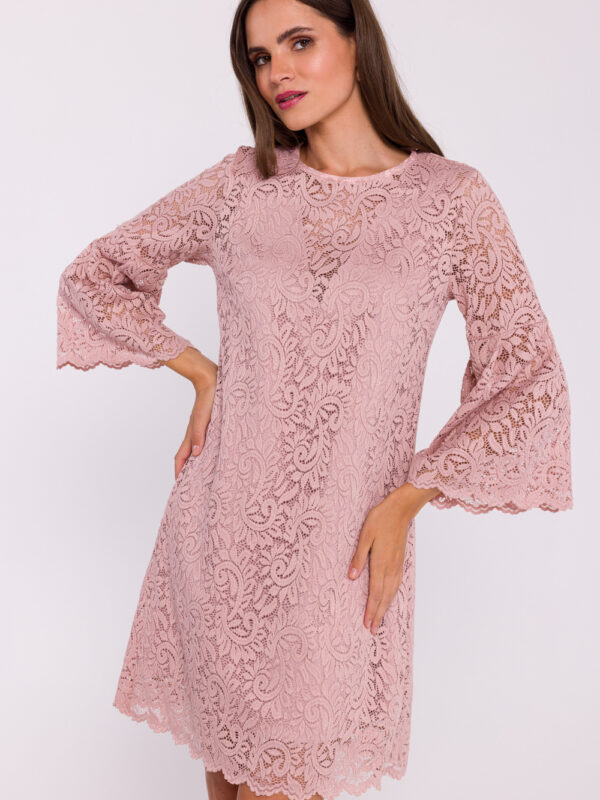 Sukienka Model S380 Powder Pink - Stylove