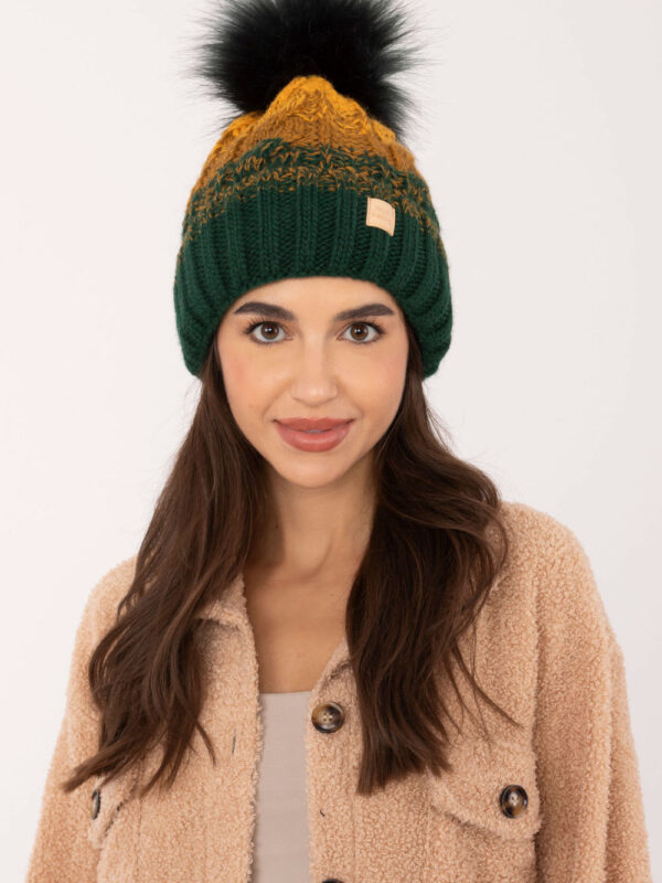 Czapka Model JK-CZ-52.17 Dark Green - Rue Paris