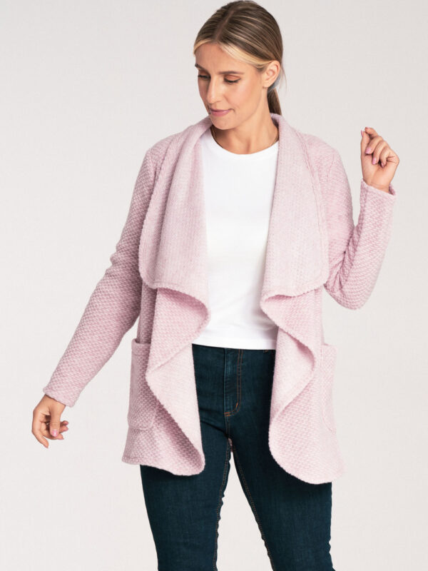 Sweter Kardigan Model M1043 Pink - Figl