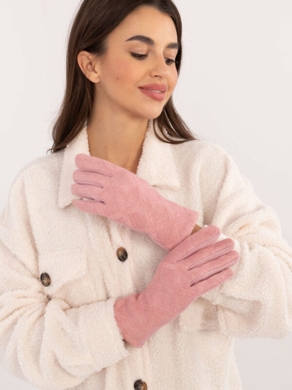 Rękawiczki Model AT-RK-23901.22 Light Pink - AT