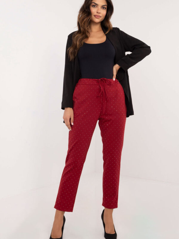 Spodnie Dresowe Model DHJ-SP-A7690.01P Bordo - Italy Moda