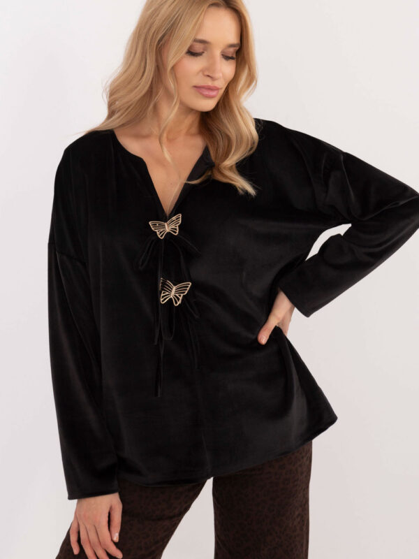 Bluzka Model DHJ-BZ-19916.03P Black - Italy Moda