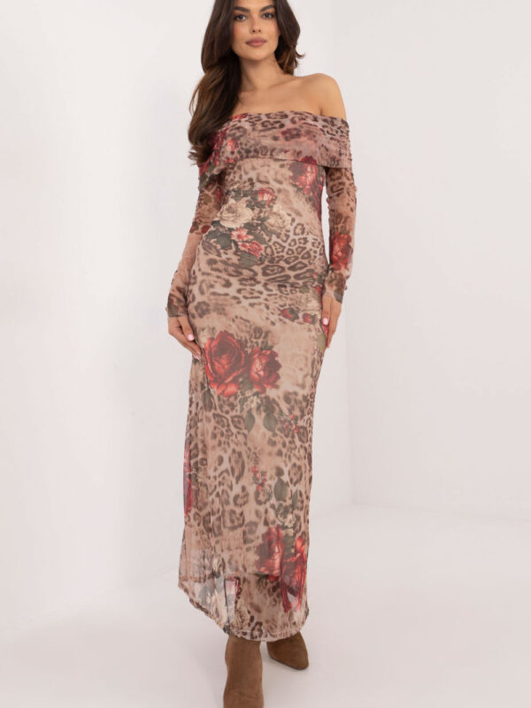 Sukienka Model DHJ-SK-18702-1.13P Beige - Italy Moda