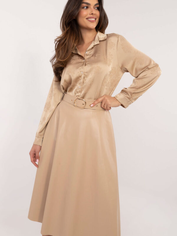 Spódnica Model DHJ-SD-A1997.76 Beige - Italy Moda
