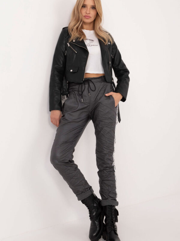 Spodnie Damskie Model DHJ-SP-21557.35 Grafit - Italy Moda