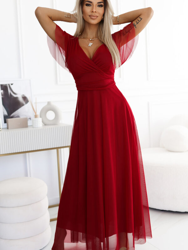 Sukienka Model Nastia 562-2 Bordo - Numoco
