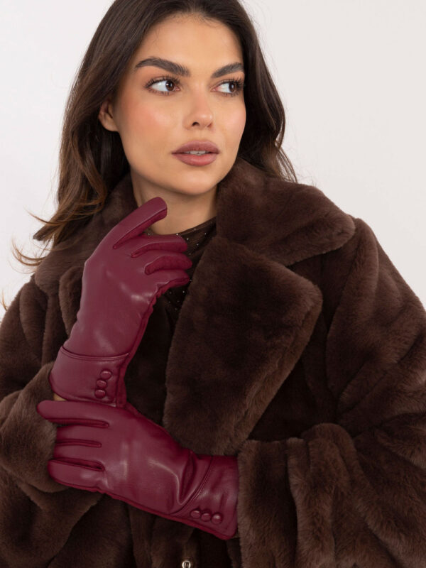 Rękawiczki Model AT-RK-239805.95 Bordo - AT