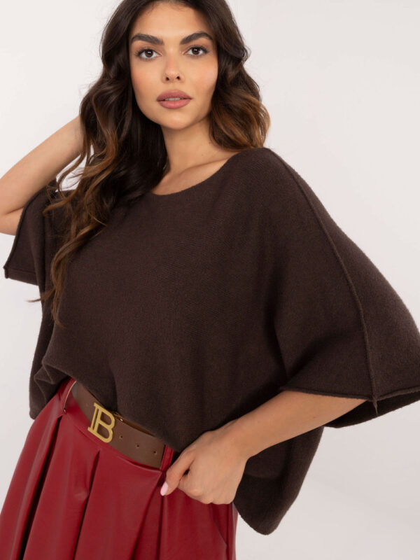 Sweter Damski Model IT-SW-0811.82P Dark Brown - Italy Moda