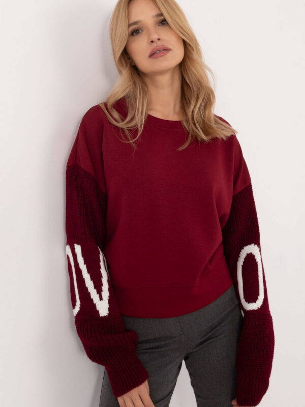 Bluza Damska Model MI-BL-M5975.26P Bordo - Italy Moda