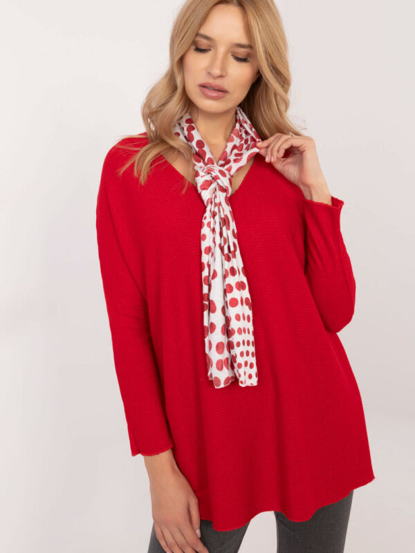 Sweter Damski Model DHJ-BZ-19226.91Red - Italy Moda