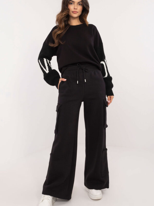 Spodnie Dresowe Model D10608BC62434A2 Black - Sublevel