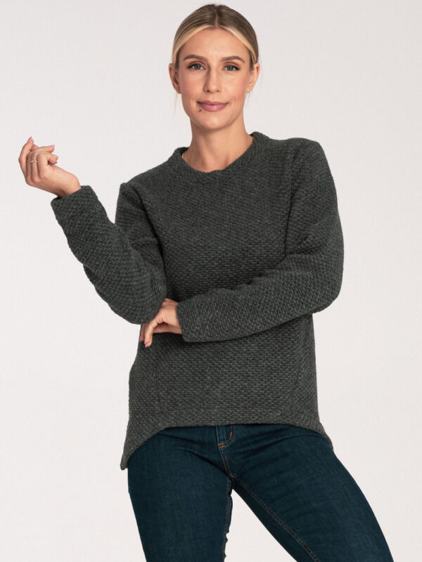 Sweter Damski Model M1044 Dark Grey - Figl