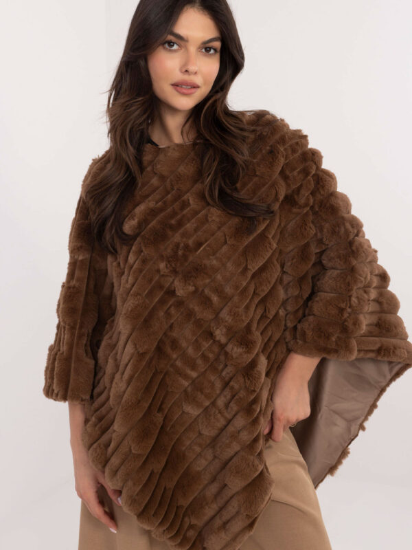 Sweter Ponczo Model AT-PN-2347.16 Brown - AT