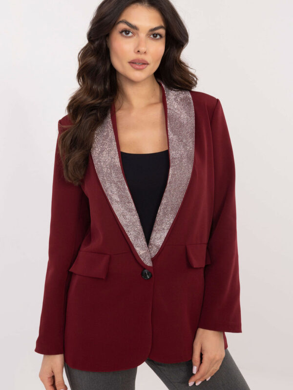Marynarka Model DHJ-MA-19926.85P Bordo - Italy Moda