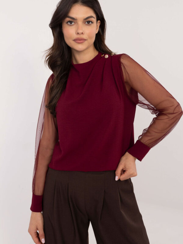 Bluzka Model MI-BZ-278519.03X Bordo - Italy Moda