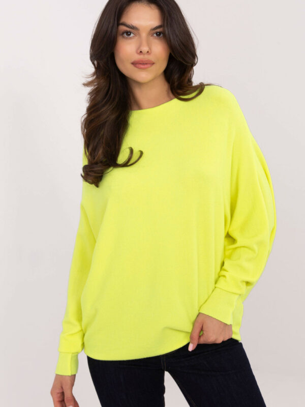 Sweter Damski Model DHJ-SW-8862.91 Fluo Yellow - Italy Moda