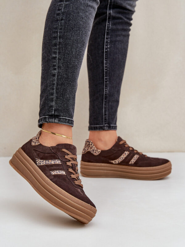 Buty Sportowe Model Zazoo N1176 Panterka Czekolada - Step in style
