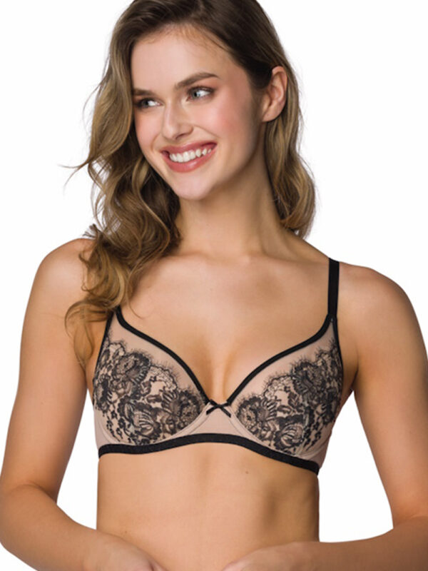 Biustonosz Soft Model Frances M-3804/2 Beige/Black - Mat