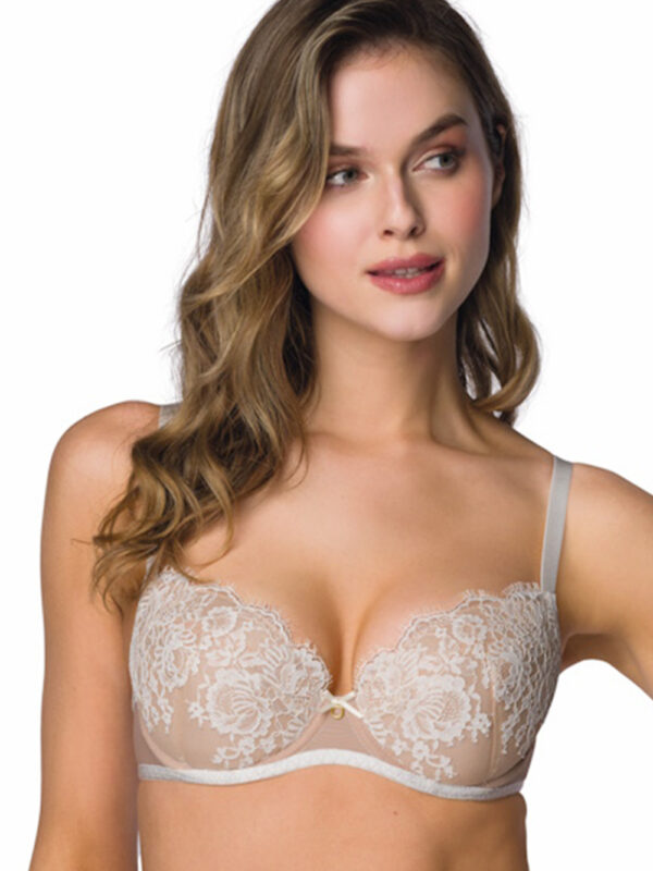 Biustonosz push up Biustonosz Push-up Model Frances M-3804/11 Beige/Milk - Mat