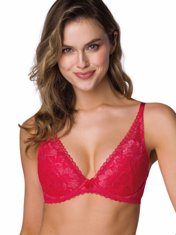 Biustonosz push up Biustonosz Push-up Model Hannah M-0115/11/1 Red - Mat