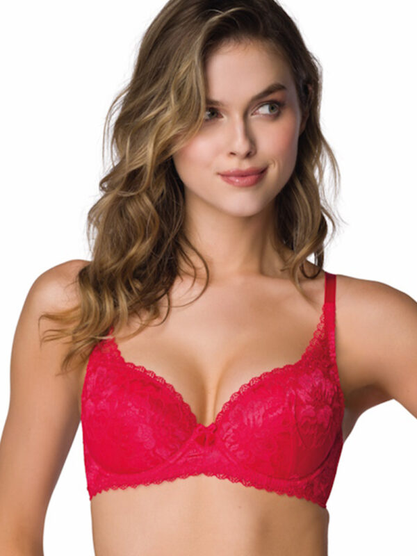 Biustonosz push up Biustonosz Push-up Model Hannah M-0115/11 Red - Mat