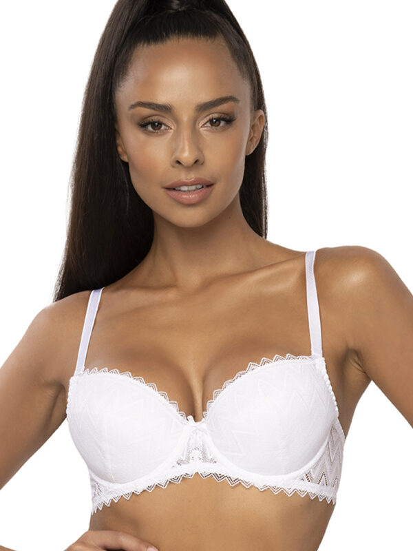 Biustonosz push up Biustonosz Push-up Model Elif M-3802/11 White - Mat