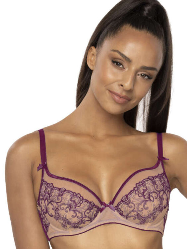 Biustonosz Soft Model Maureen M-3808/2 Beige/Violet - Mat