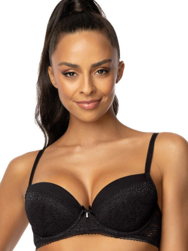 Biustonosz push up Biustonosz Push-up Model Patrice M-0199/11 Black - Mat