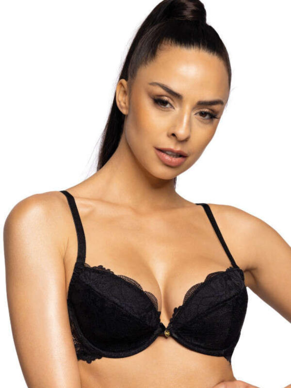 Biustonosz push up Biustonosz push-up Model Nell M-0196/1 Black - Mat