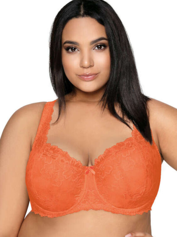 Biustonosz push up Biustonosz Usztywniany Model Carmela Big M-053/22 Orange - Mat