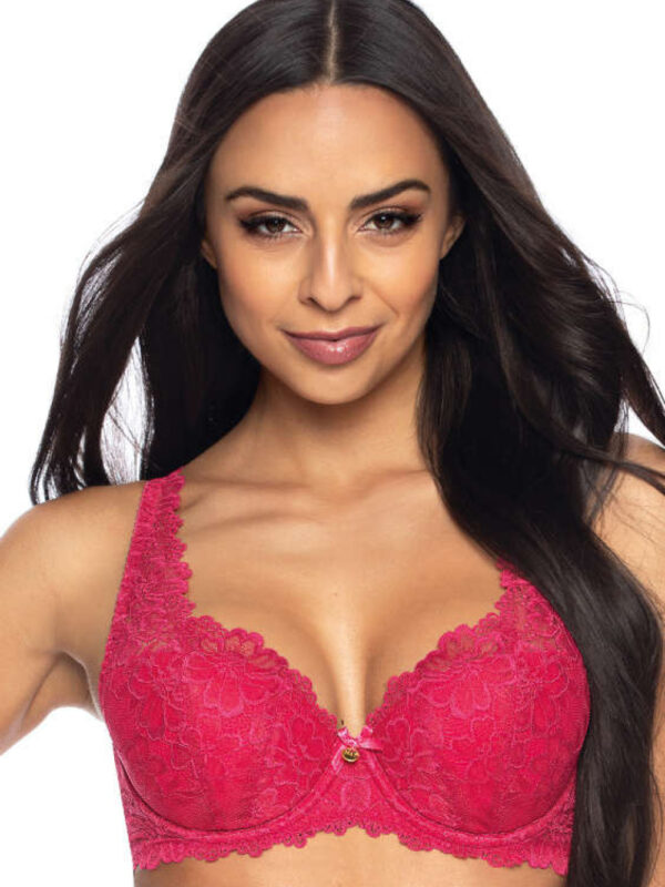 Biustonosz push up Biustonosz Usztywniany Model Carmela M-053/22 Rubin - Mat
