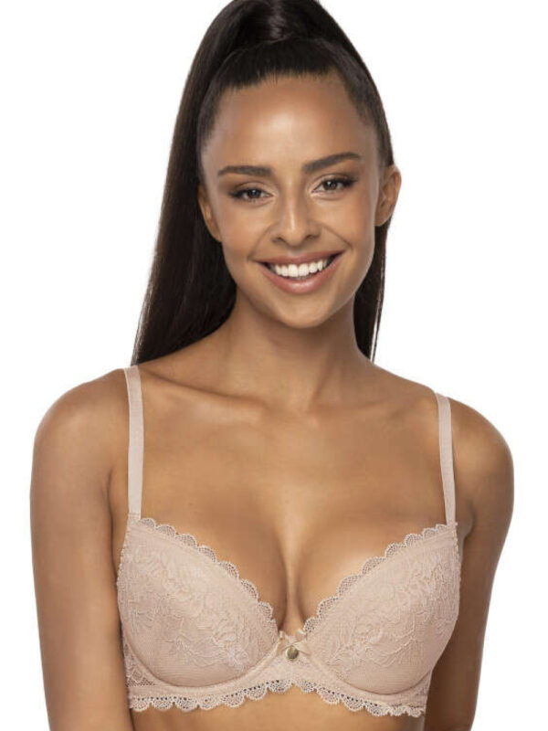 Biustonosz push up Biustonosz Push-up Model Estelle M-0198/11/2 Beige - Mat
