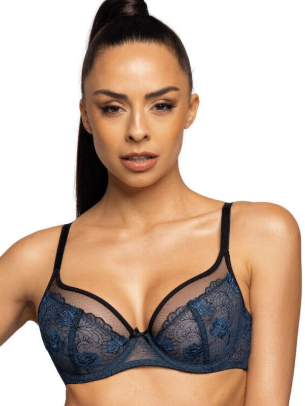 Biustonosz Soft Model Saddie M-3758/2 Blue/Black - Mat