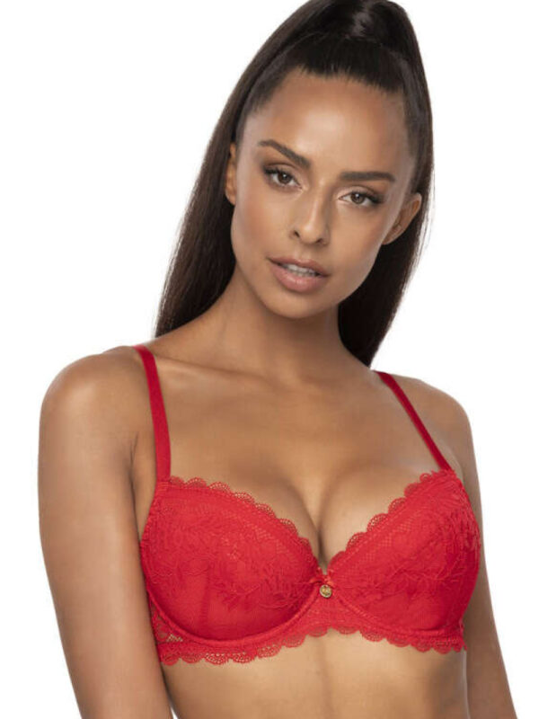 Biustonosz push up Biustonosz Push-up Model Estelle M-0198/11/1 Red - Mat