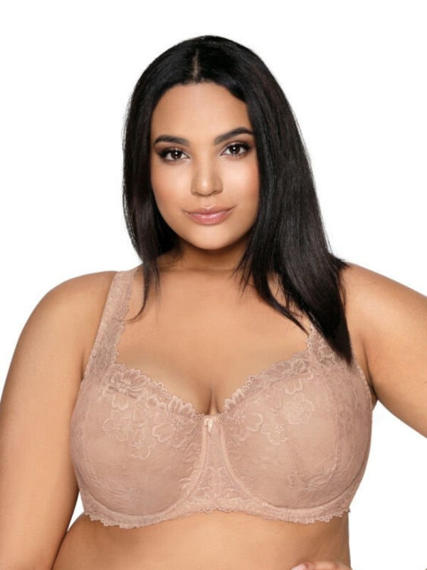 Biustonosz push up Biustonosz Usztywniany Model Carmela Big M-053/22 Beige - Mat