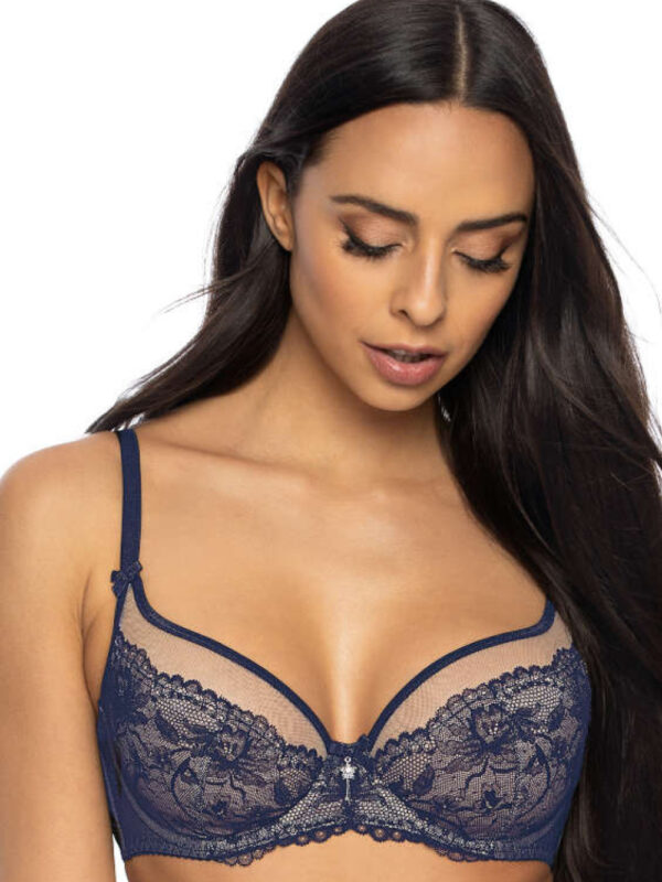 Biustonosz Soft Model Percy M-3530/2 Navy/Beige - Mat