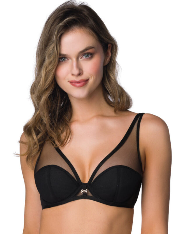Biustonosz push up Biustonosz Push-up Model Esme M-3902/11 Black - Mat