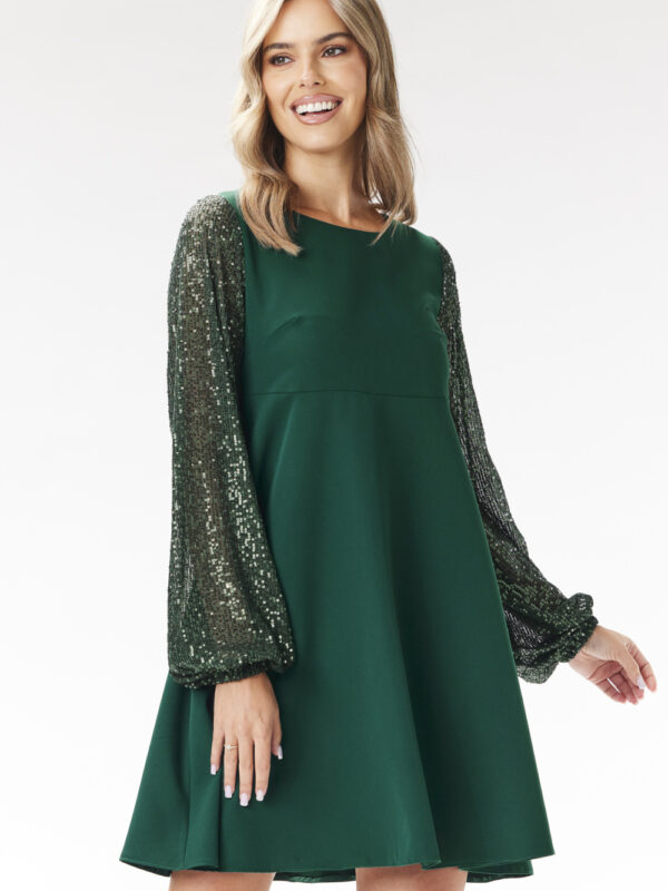 Sukienka Model A694 Bottle Green - awama