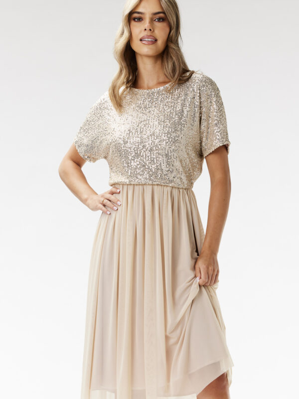 Sukienka Model A689 Beige - awama