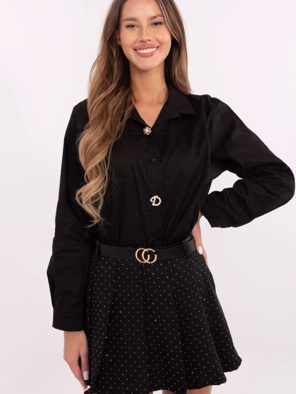 Koszula Damska Model DHJ-KS-20132.04P Black - Italy Moda