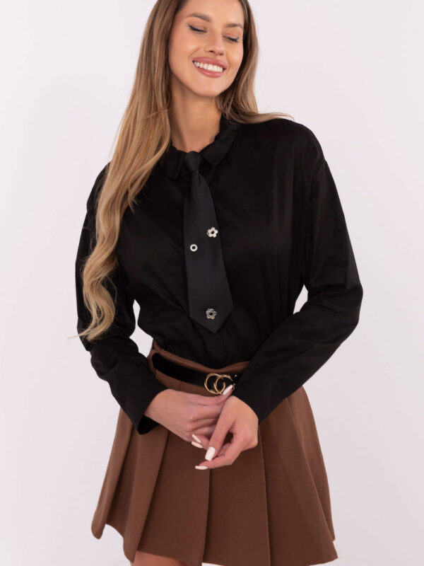 Koszula Damska Model DHJ-KS-9213.86 Black - Italy Moda