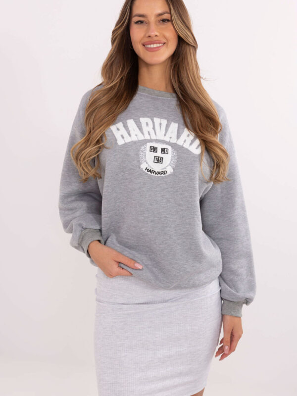 Bluza Damska Model EM-BL-617-16.01X Grey Melange - Factory Price