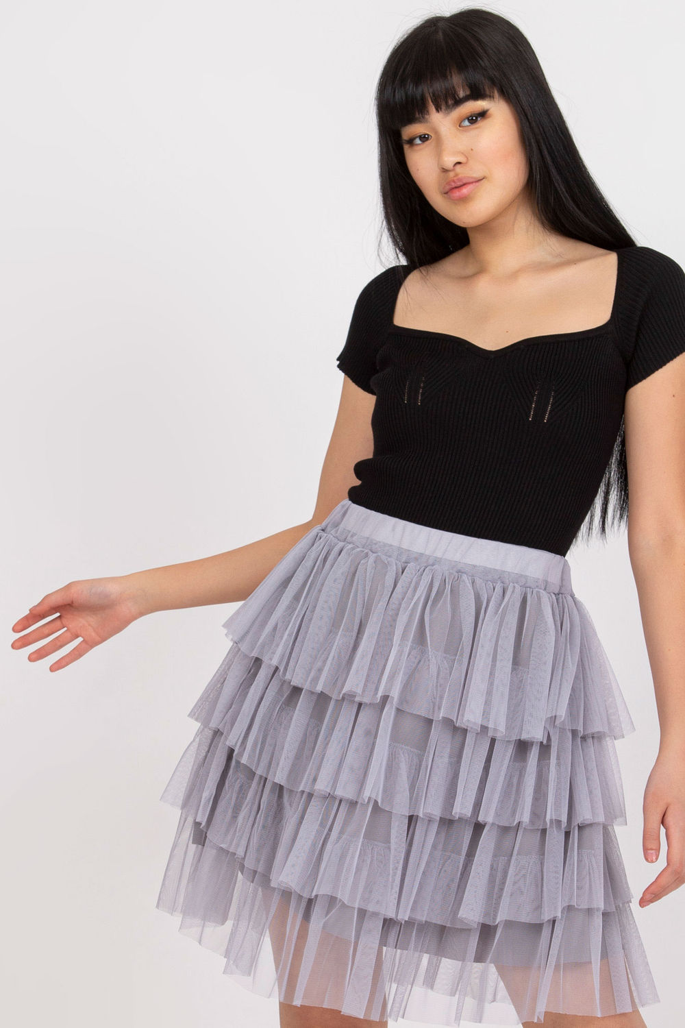 Spódnica Model TW-SD-BI-0517.84 Grey - Och Bella