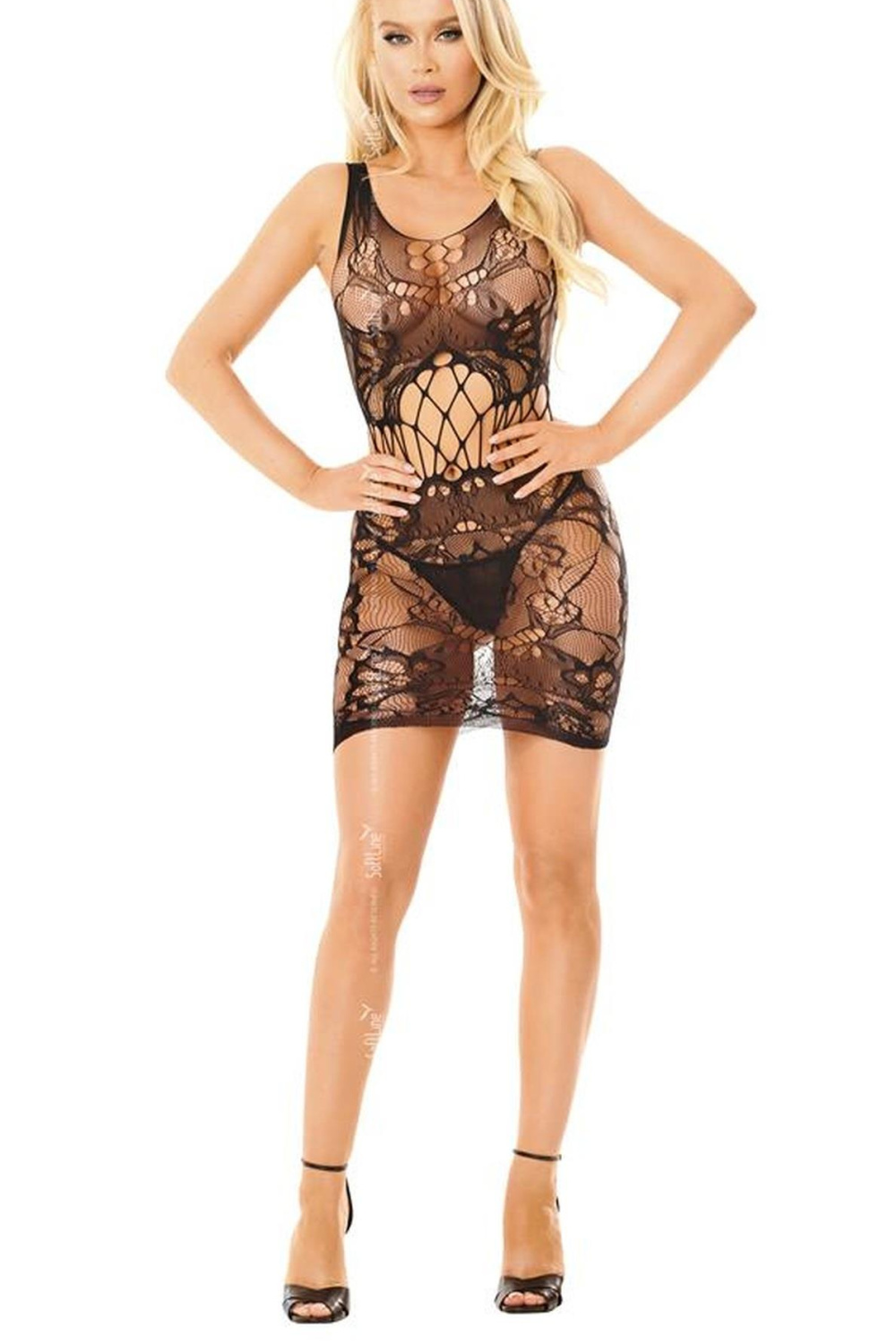 Bodystocking Model Zoe Black - SoftLine Collection