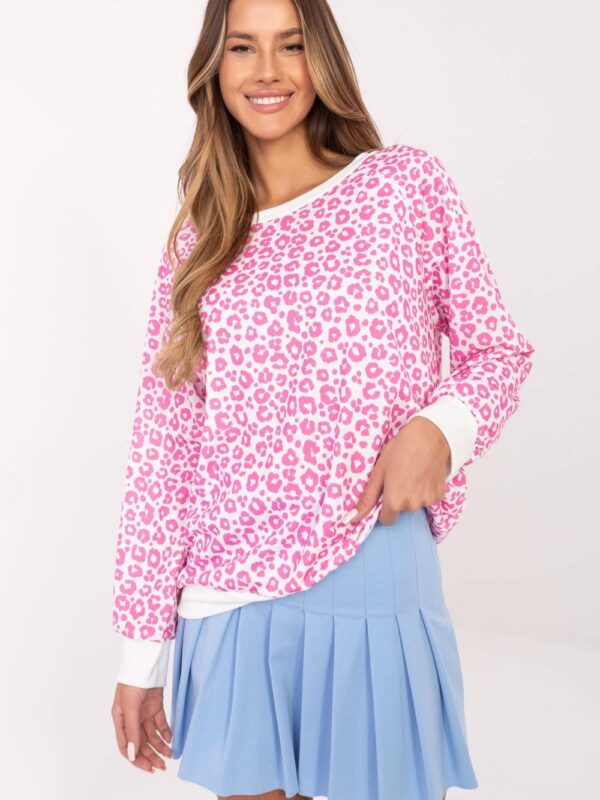 Bluzka Model MI-BZ-M742.86 White/Pink - Italy Moda
