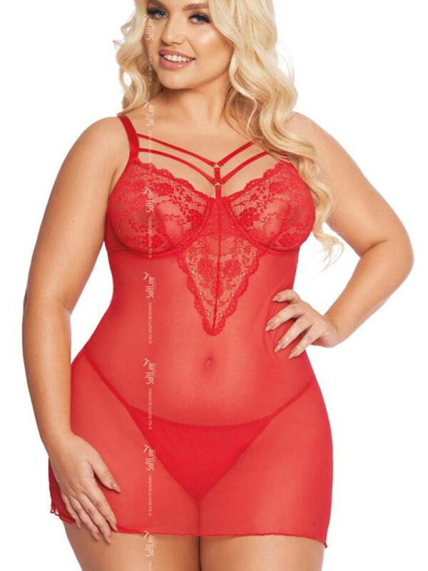 Komplet Model Aldona Red - SoftLine Collection
