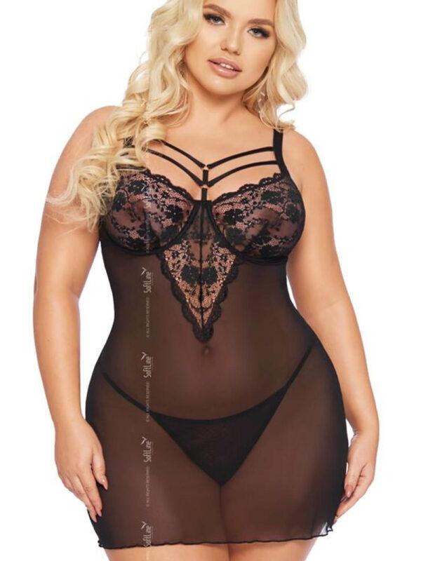 Komplet Model Aldona Black - SoftLine Collection