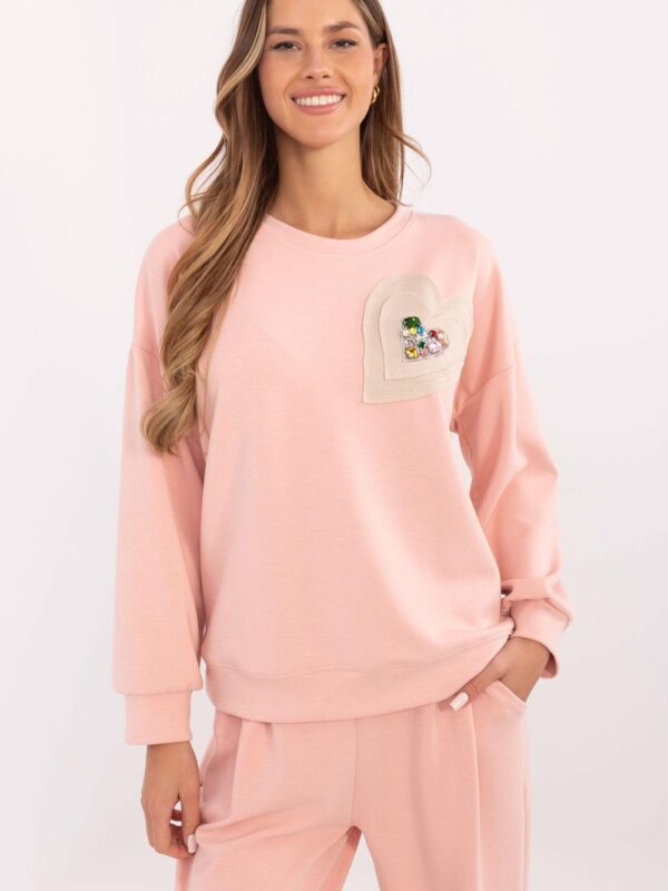 Bluza Damska Model DHJ-BL-20322.72 Brzoskwinia - Italy Moda
