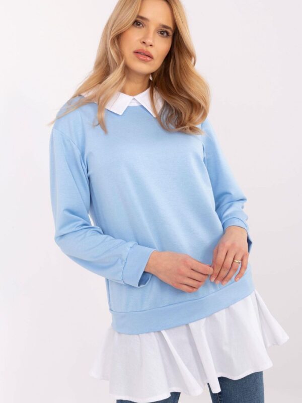 Bluzka Model MI-BZ-A5997.49 Light Blue - Italy Moda